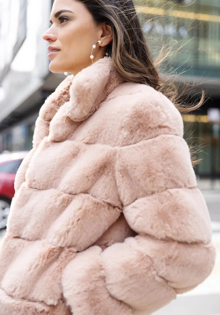Fabulous-Furs Donna Salyers Chocolate Faux Fur Posh Jacket