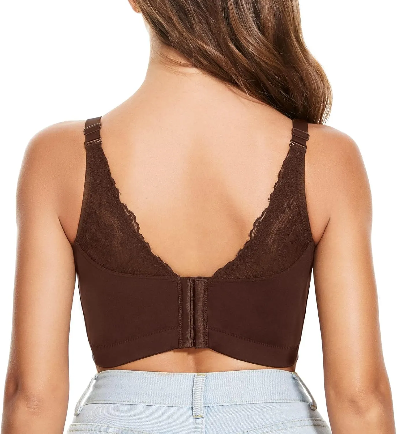 FallSweet Push Up Bras for Women Corset Top Bustier Padded Underwire Bra Add One Cup
