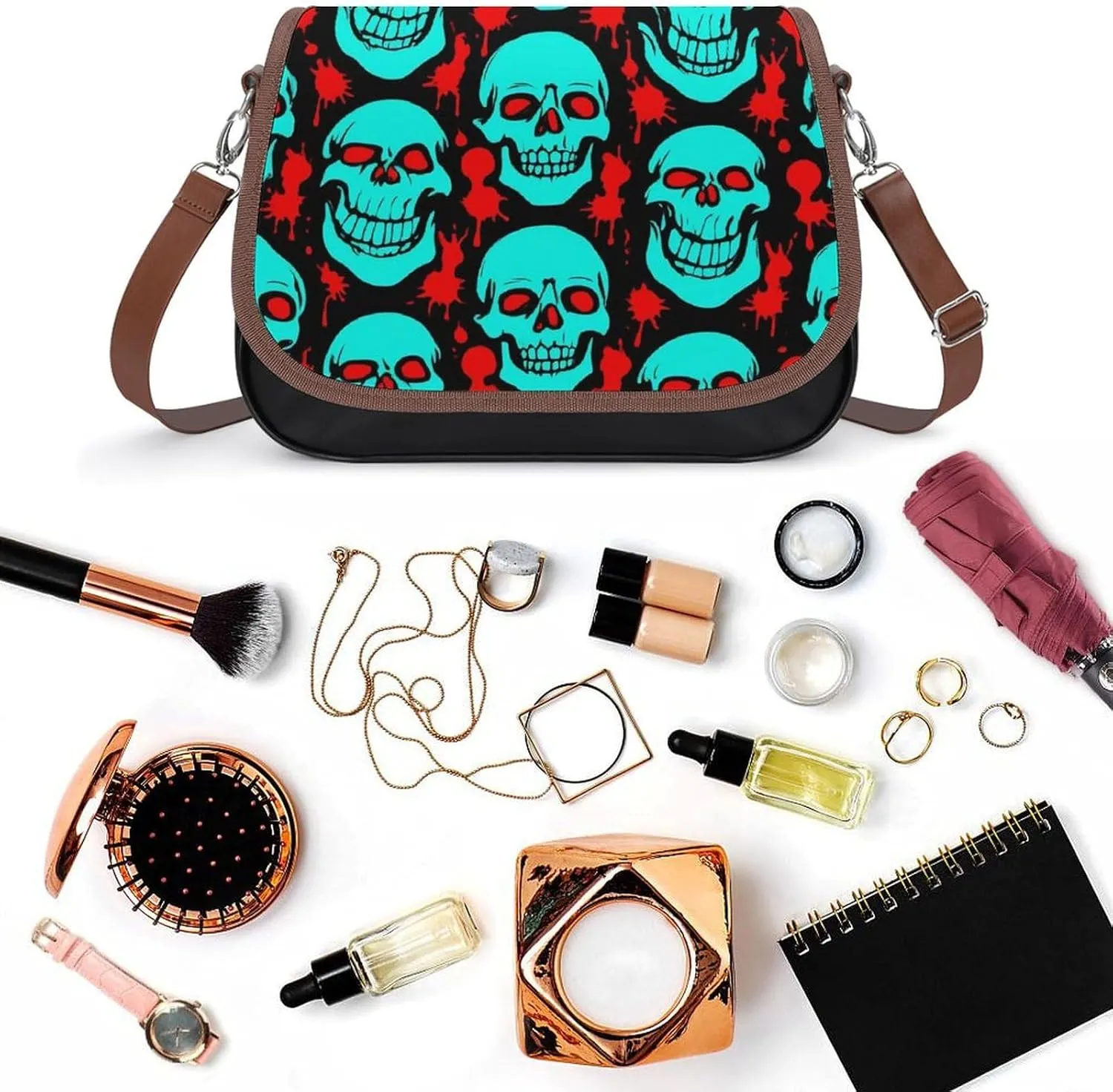 Fashion Crossbody Bag For Women Lightweight Shoulder Bag With Detachable Strap