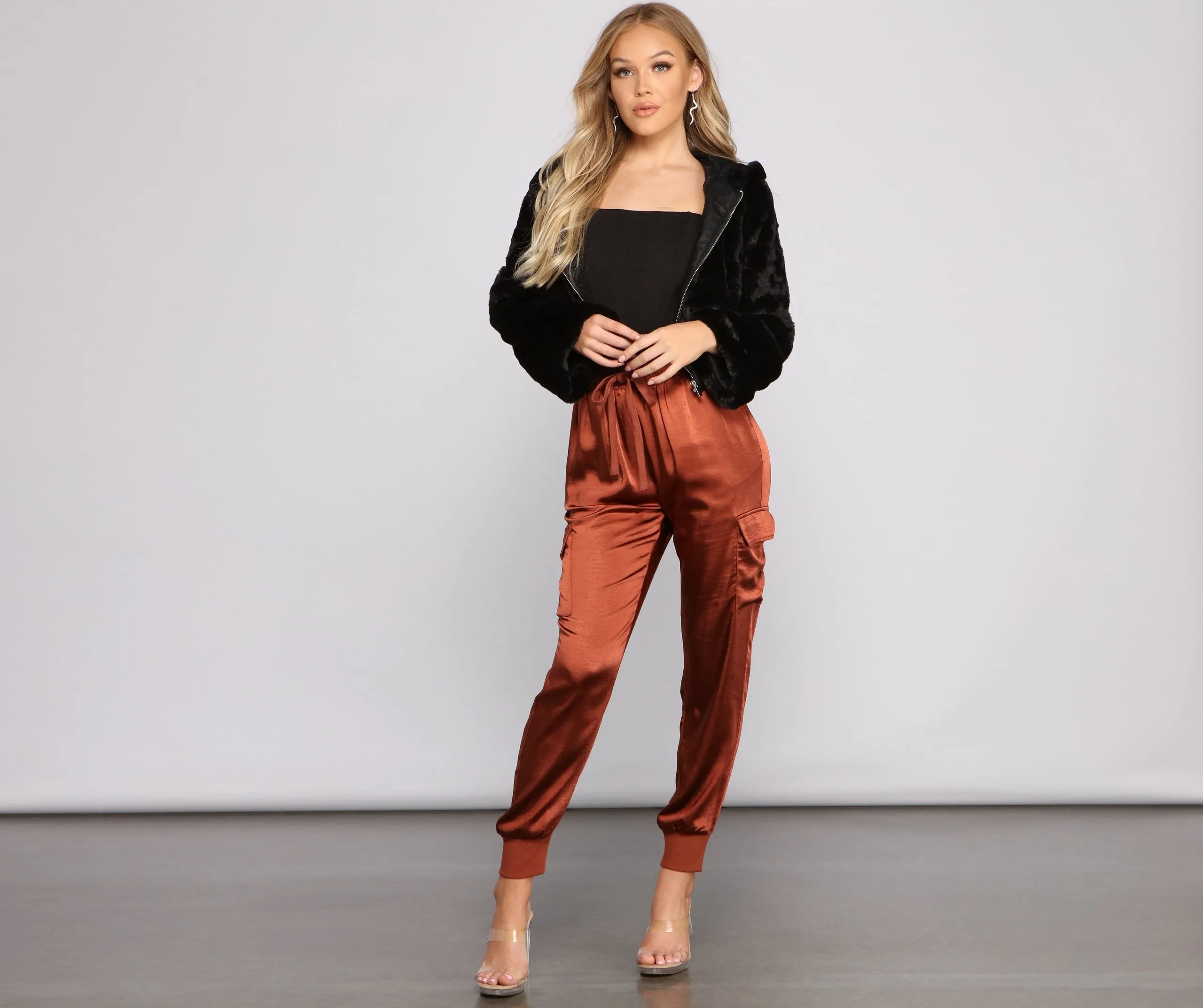 Faux-Ever Trendy Hooded Jacket
