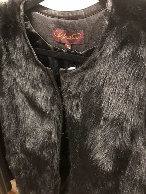 Faux Fur Vest, size M  #3018