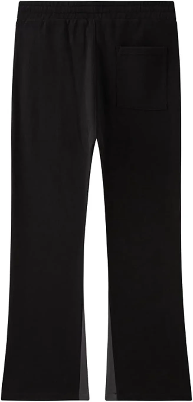 Faux Suede Sweatpants Women Flare Dancing Joggers Men's Patchwork Streetwear Trousers