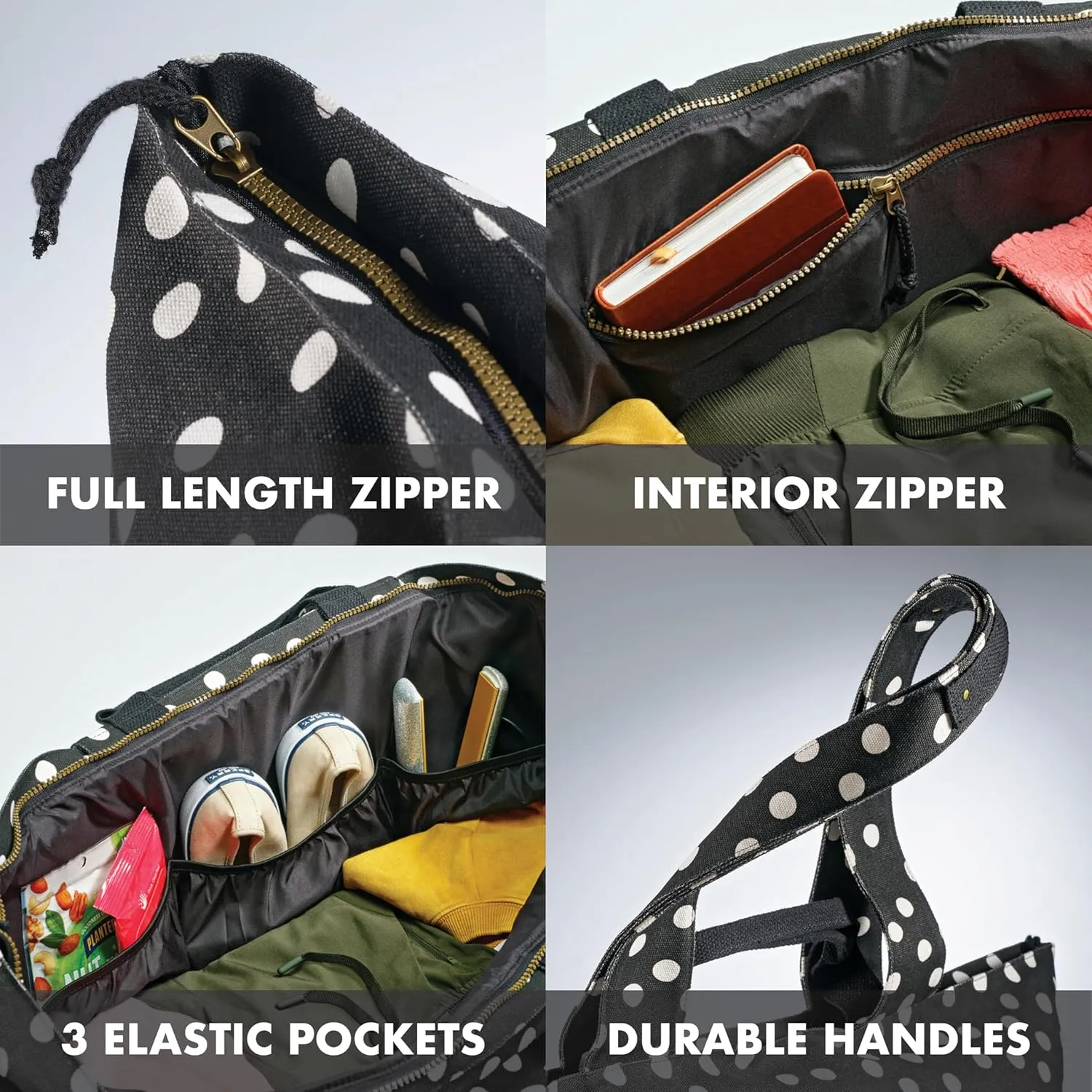 Fit & Fresh Large Beach Bag for Women - Extra Large Travel Tote With Pockets