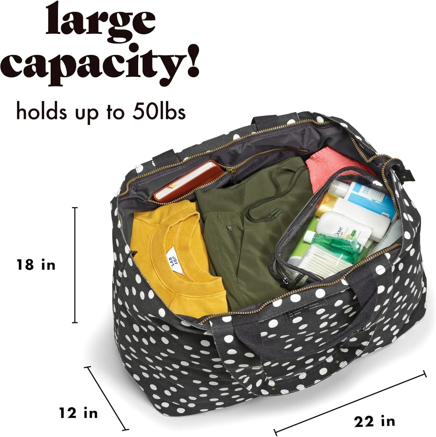 Fit & Fresh Large Beach Bag for Women - Extra Large Travel Tote With Pockets