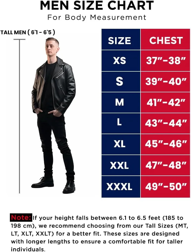 fjackets Cafe Racer Leather Jacket Men - Real Lambskin Natural Grain Leather Moto Style Jackets For Mens
