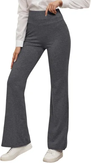 Flare Leggings for Women High Waisted Tummy Control Yoga Pants Butt Lifting Pull On Workout Bootcut Bell Bottoms