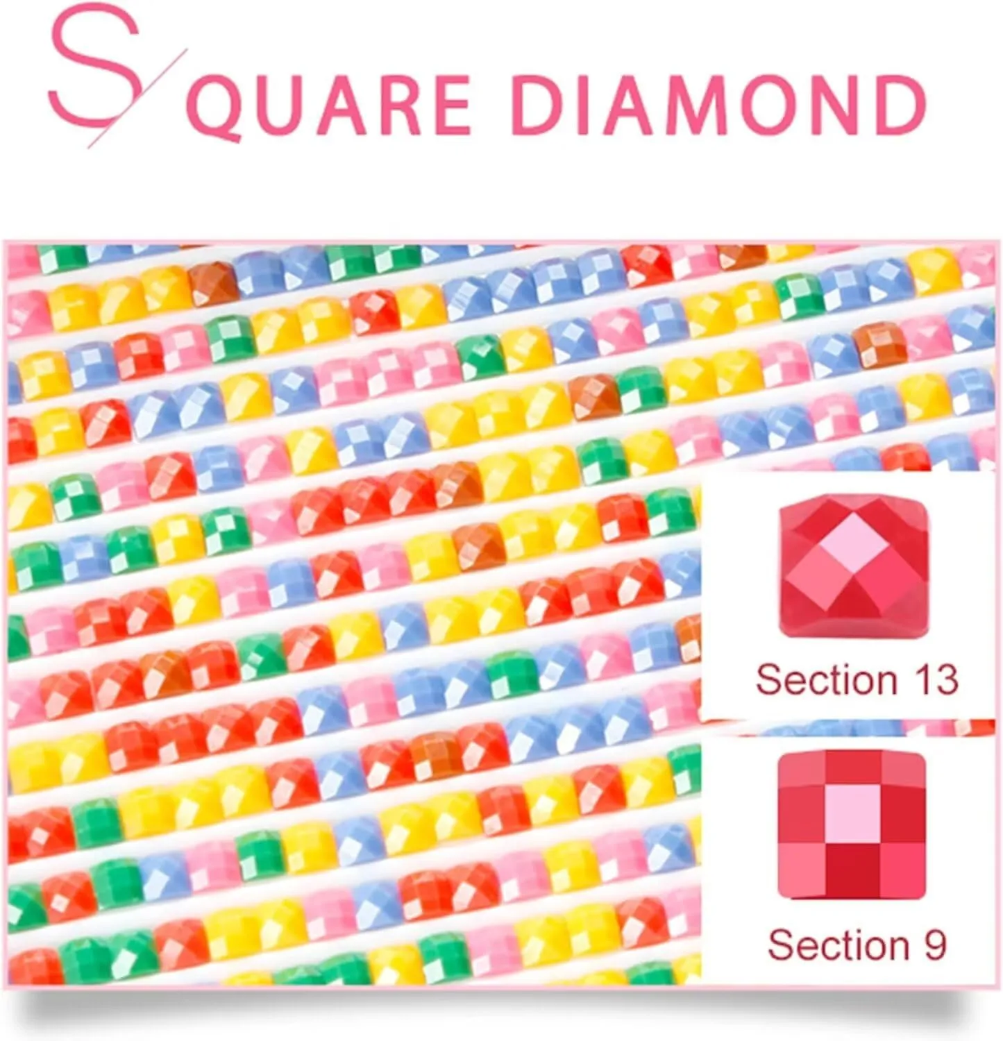 Flower Diamond Painting Book Diamond Art Kits for Adults, DIY 5D Gem Art Painting Kit Square Full Drill Crystal Dots Embroidery Pictures Crafts, Home Wall Decor Gifts, Hobbies for Women 20x28in -6wW