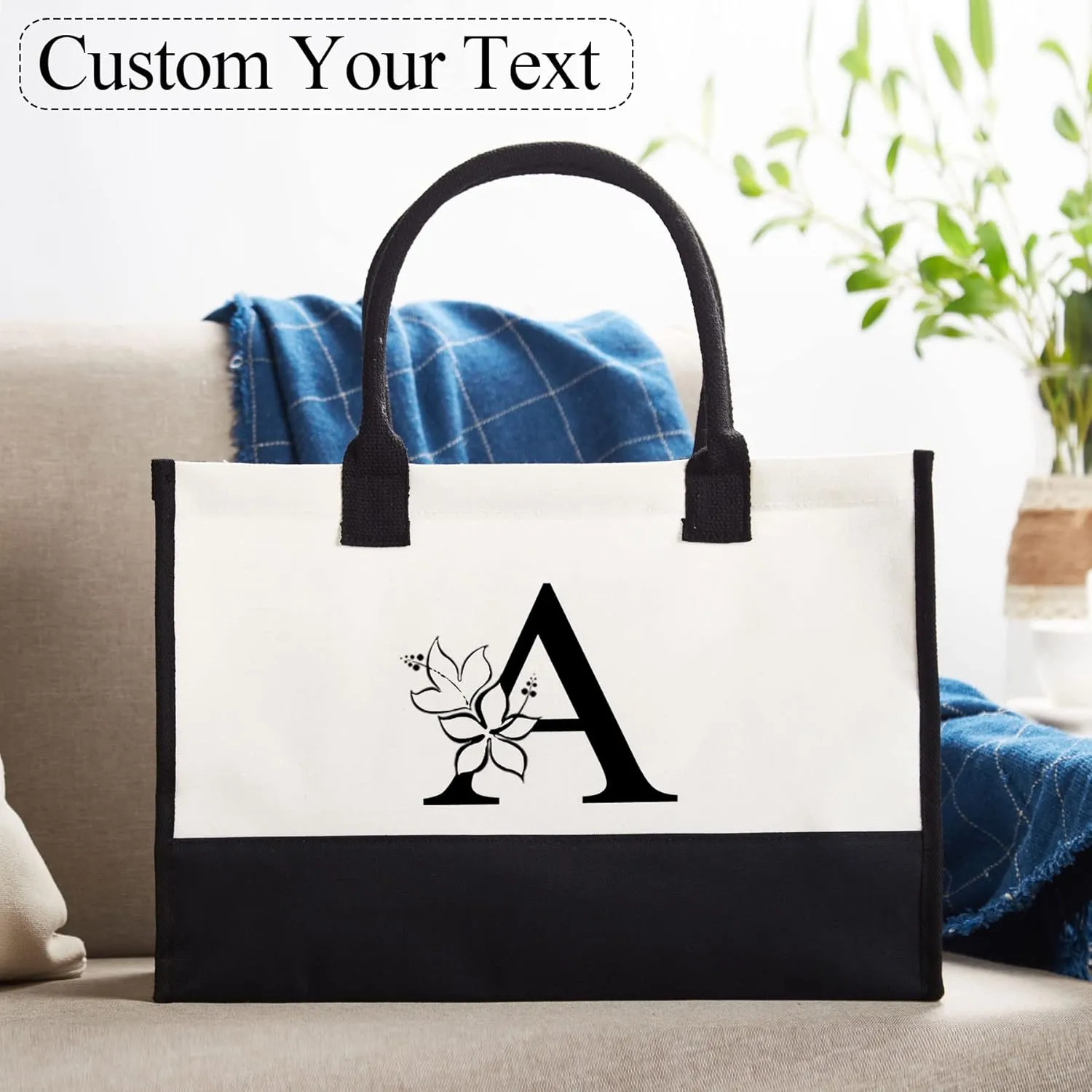 Flycalf Personalized Wedding Tote Bags Gifts for Bridesmaid Summer Beach Girls Trip Bridal Shower Reusable Grocery Burlap Bag