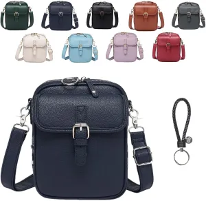 Forcipower Crossbody Bag,Collaboraten1 Leather Small Crossbody Bag for Women Men, Mini Messenger Shoulder Handbag