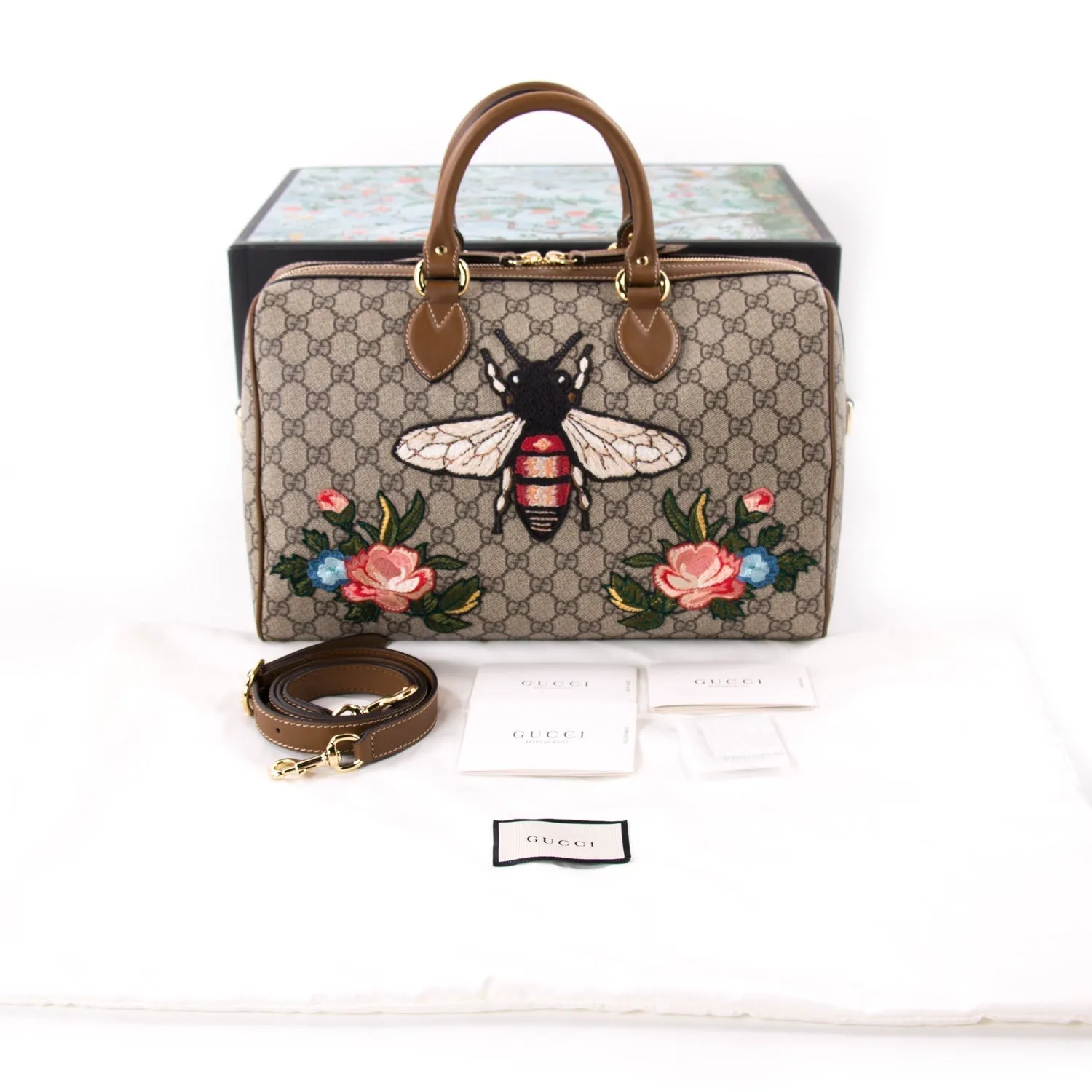 Fraud-free Boston Supreme Embroidered Bag Gucci GG Reliable shipping