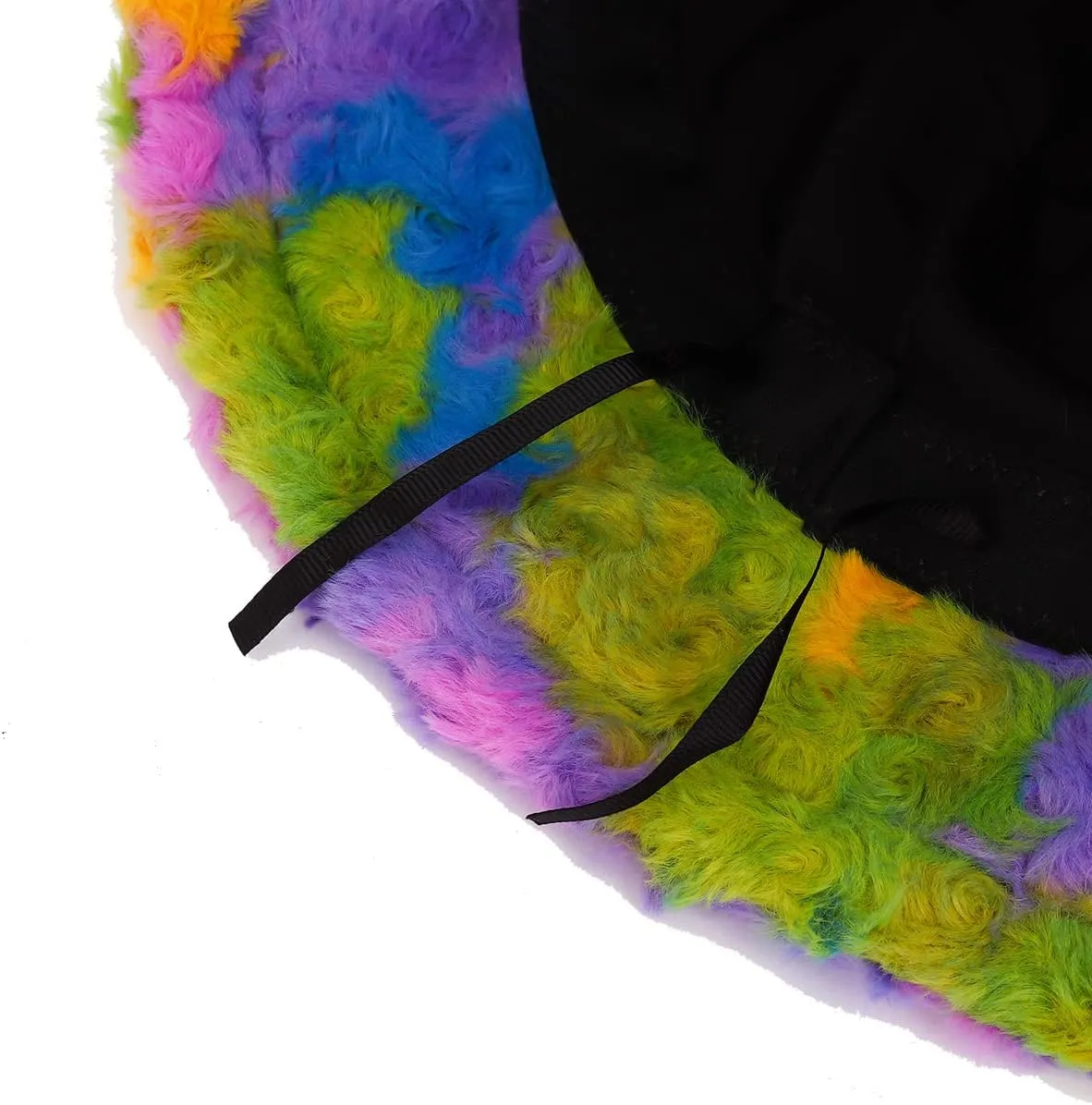 Fuzzy Fur Bucket Hat for Women - Warm Plush Sherpa Winter Hat