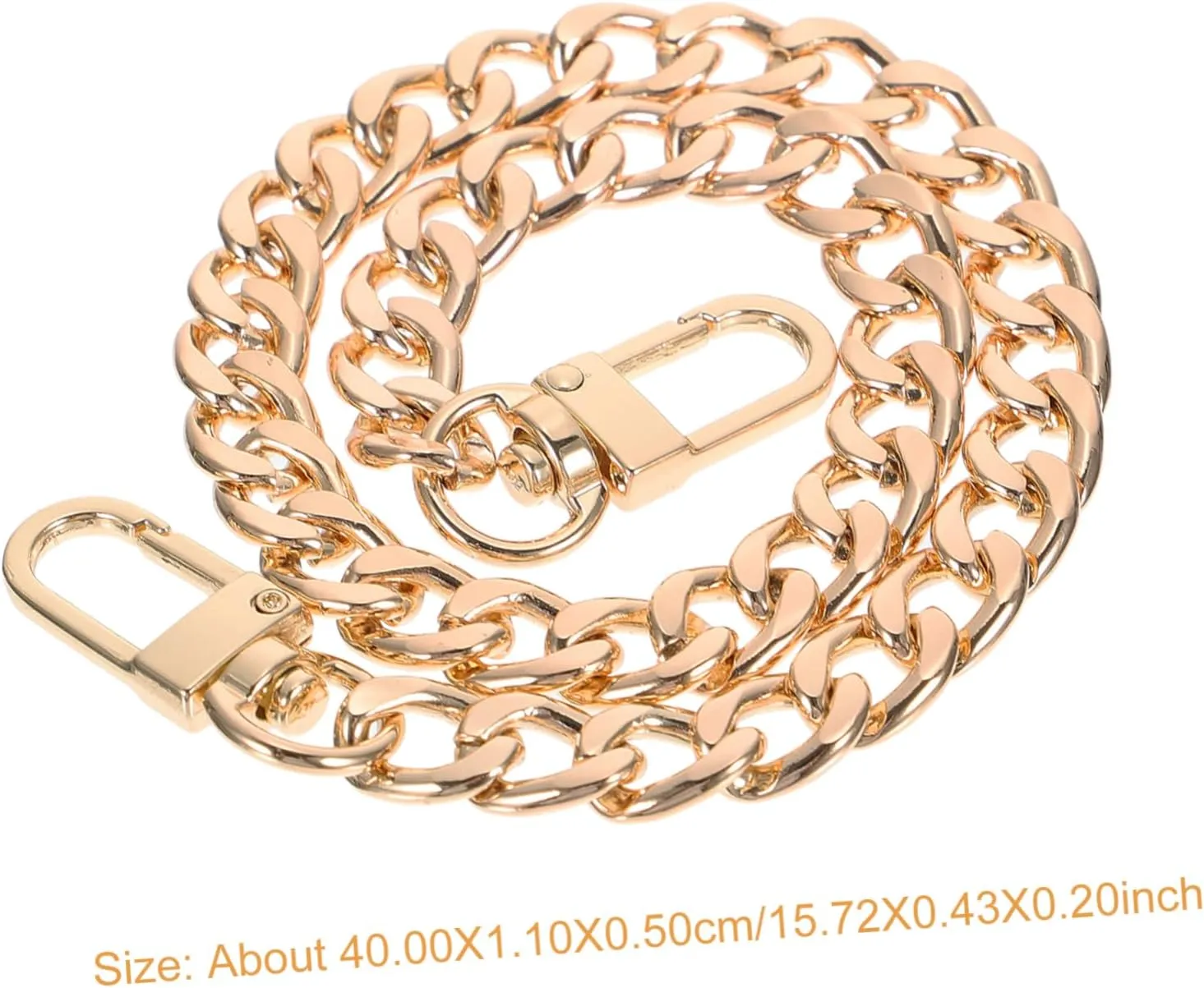 Gadpiparty Metal Bag Chain 5pcs Alloy Buckle Chain for Handbag Replacements DIY Bag Straps