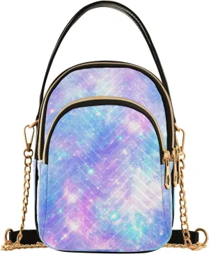 GAIGEO Fantasy World Flower Sea Crossbody Bag with Strap, Lady Crossbody Bag, Crossbody Bag Purse for Women