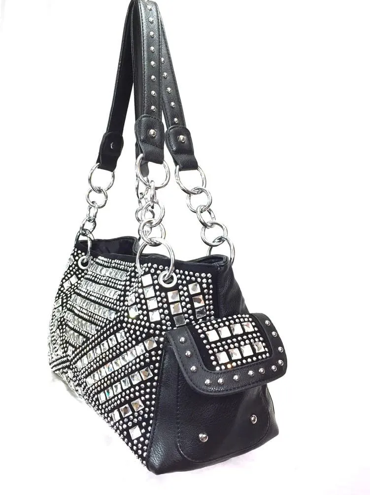 Gem Studded Rhinestone Concealed and Carry Purse