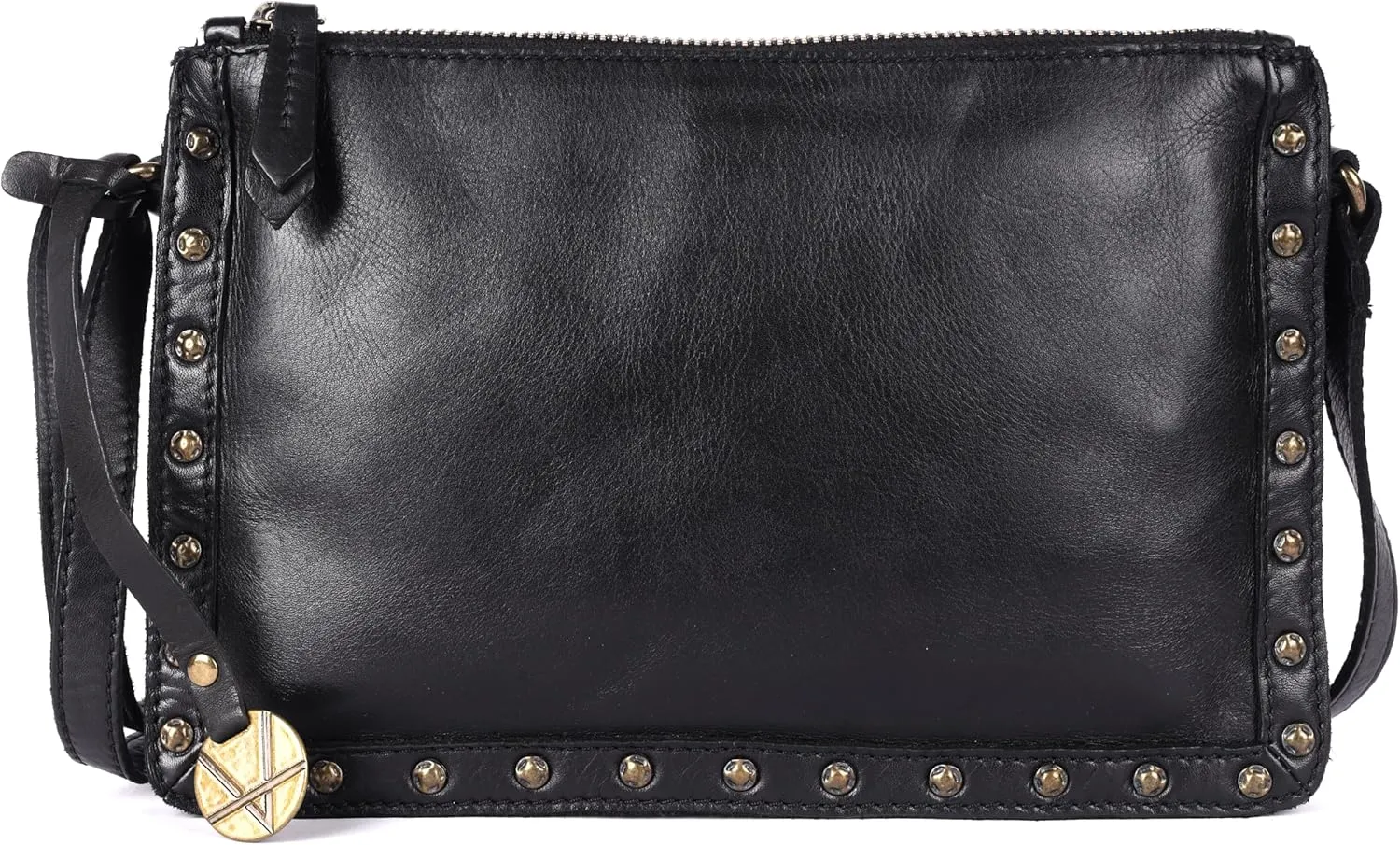 Genuine Italian Leather Boho Studded Crossbody Shoulder Bag - Stylish, Durable, & Perfect for Everyday Use for women