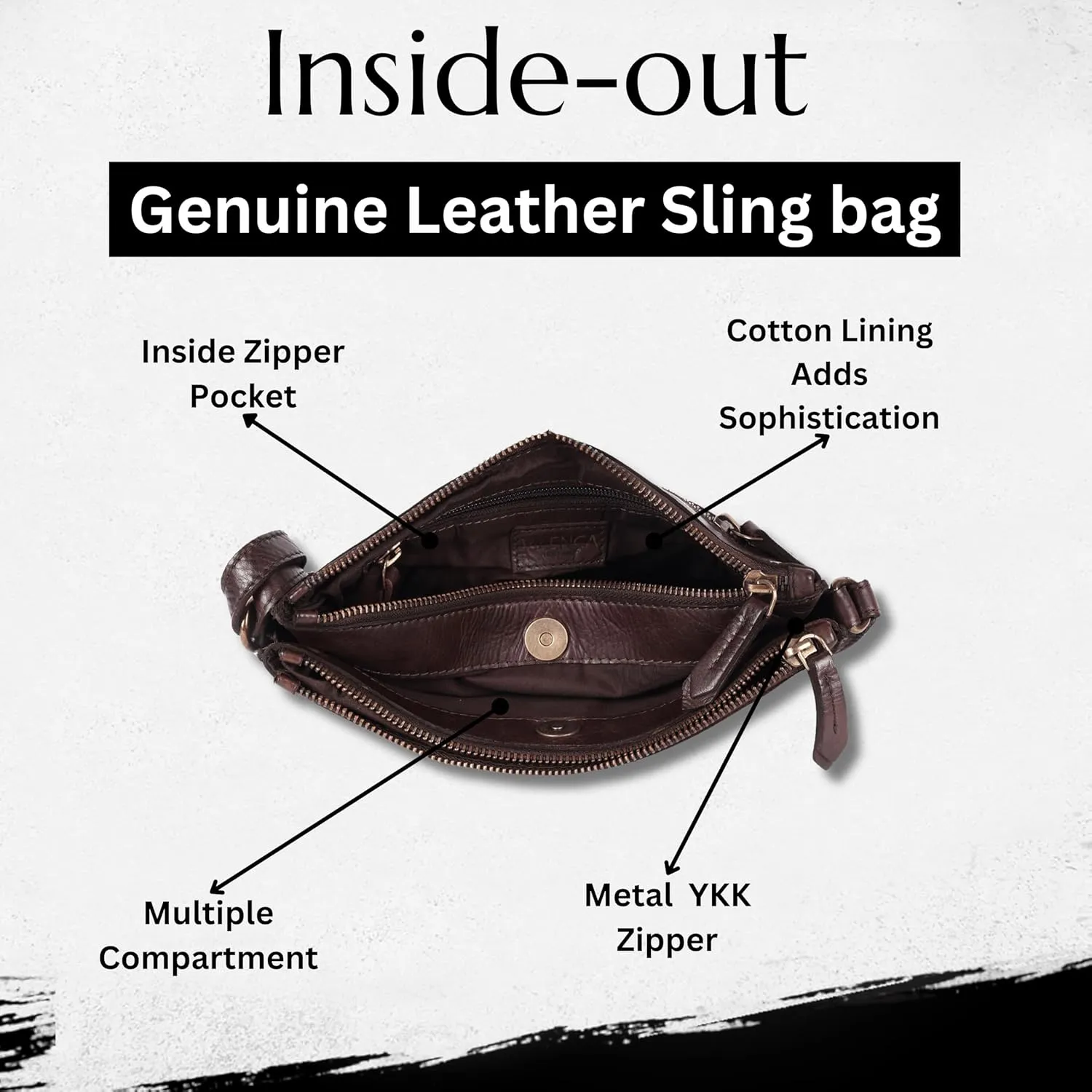 Genuine Italian Leather Boho Studded Crossbody Shoulder Bag - Stylish, Durable, & Perfect for Everyday Use for women