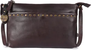 Genuine Italian Leather Boho Studded Crossbody Shoulder Bag - Stylish, Durable, & Perfect for Everyday Use for women