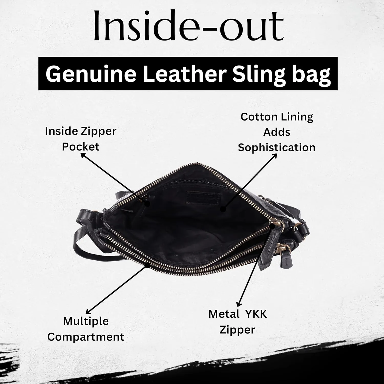 Genuine Italian Leather Boho Studded Crossbody Shoulder Bag - Stylish, Durable, & Perfect for Everyday Use for women
