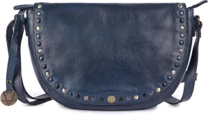 Genuine Italian Leather Boho Studded Crossbody Shoulder Bag - Stylish, Durable, & Perfect for Everyday Use for women