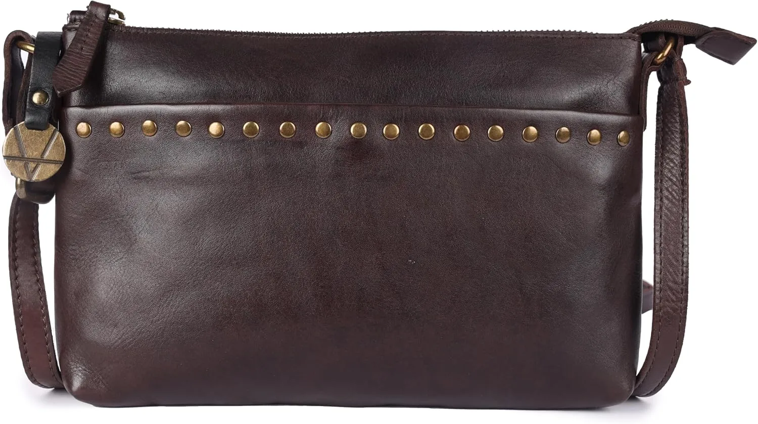 Genuine Italian Leather Boho Studded Crossbody Shoulder Bag - Stylish, Durable, & Perfect for Everyday Use for women