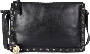 Genuine Italian Leather Boho Studded Crossbody Shoulder Bag - Stylish, Durable, & Perfect for Everyday Use for women