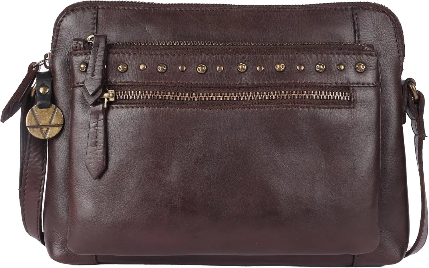 Genuine Italian Leather Boho Studded Shoulder Sling Bag - Stylish, Durable, & Perfect for Everyday Use for women