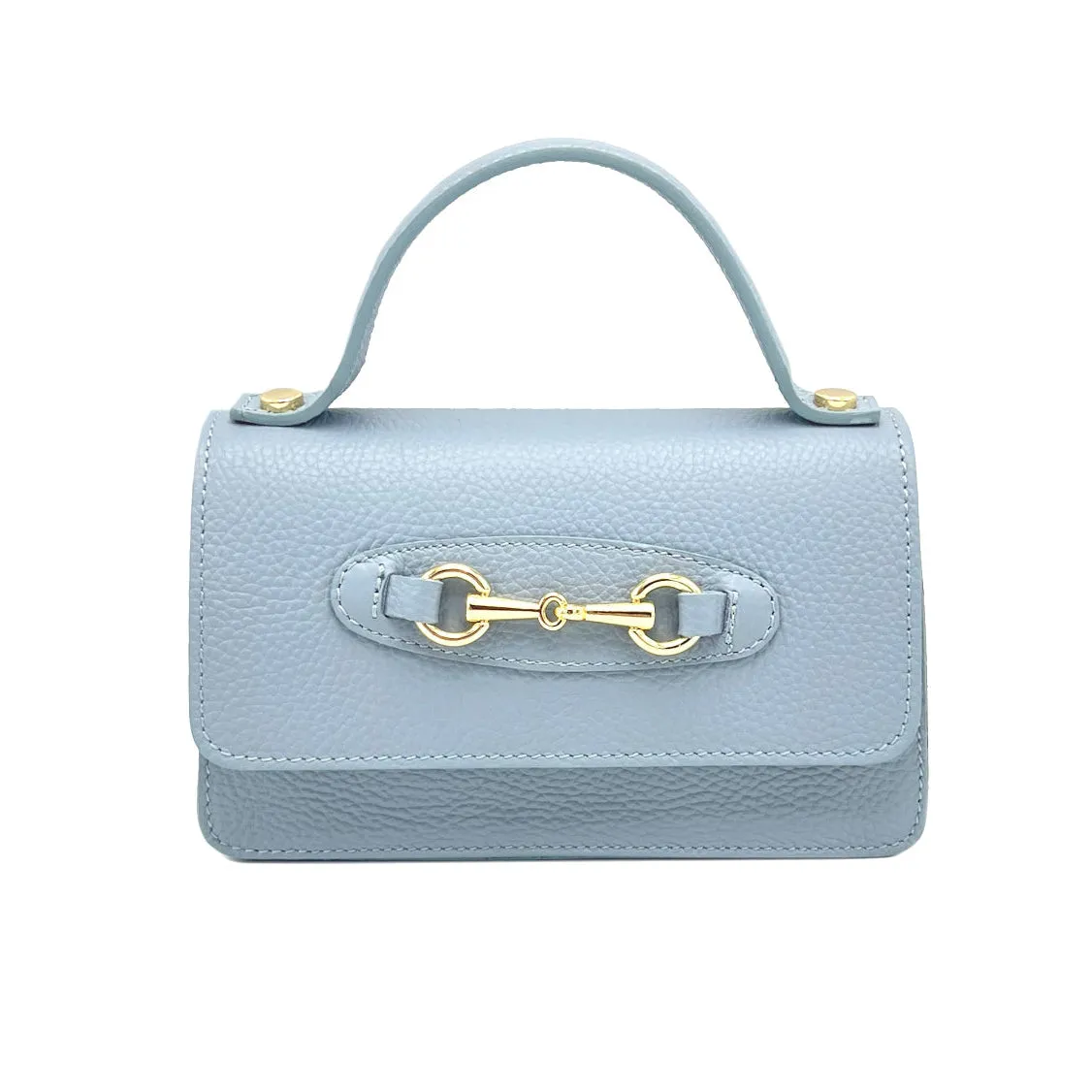 Genuine leather handbag with chain, Made in Italy, art. 112569