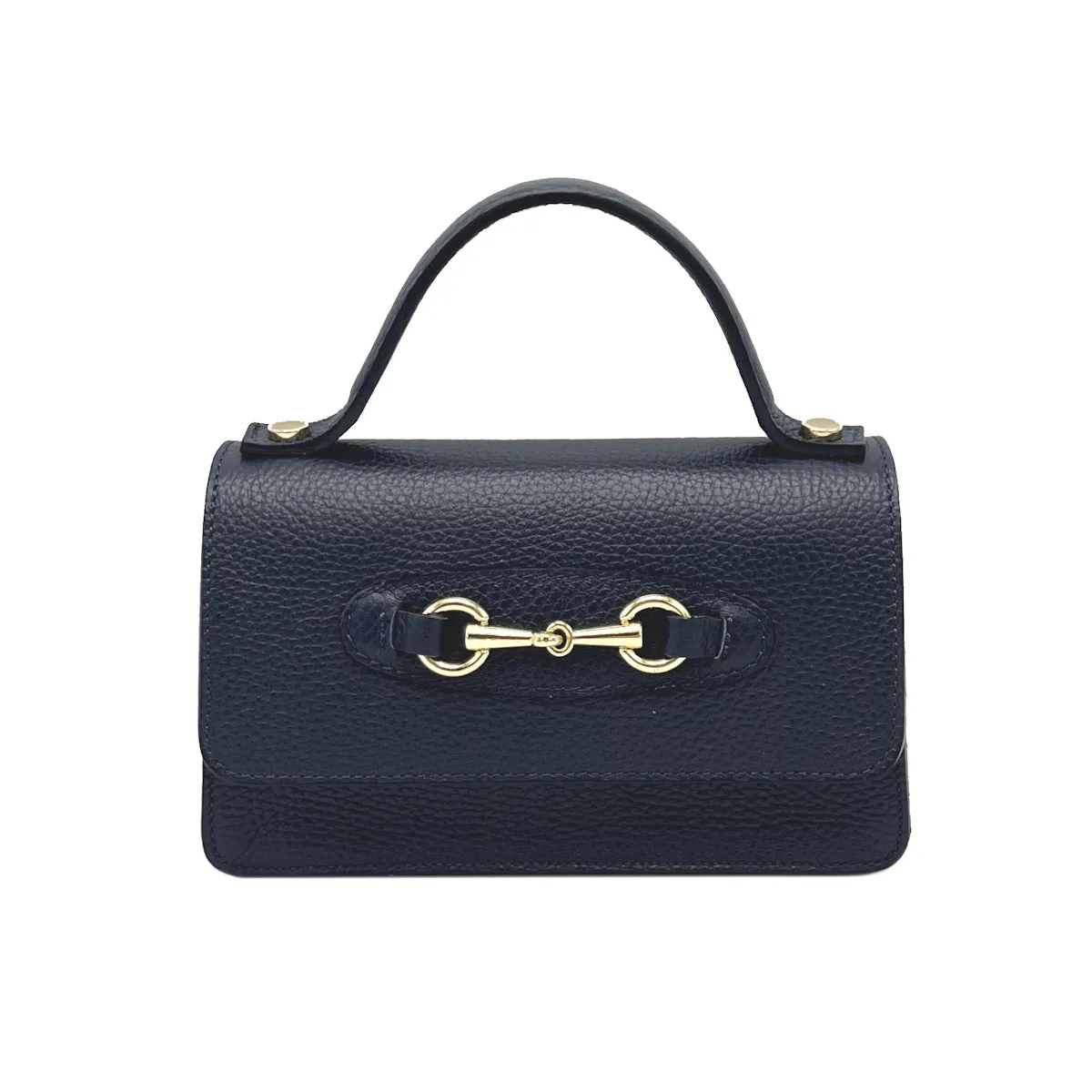 Genuine leather handbag with chain, Made in Italy, art. 112569