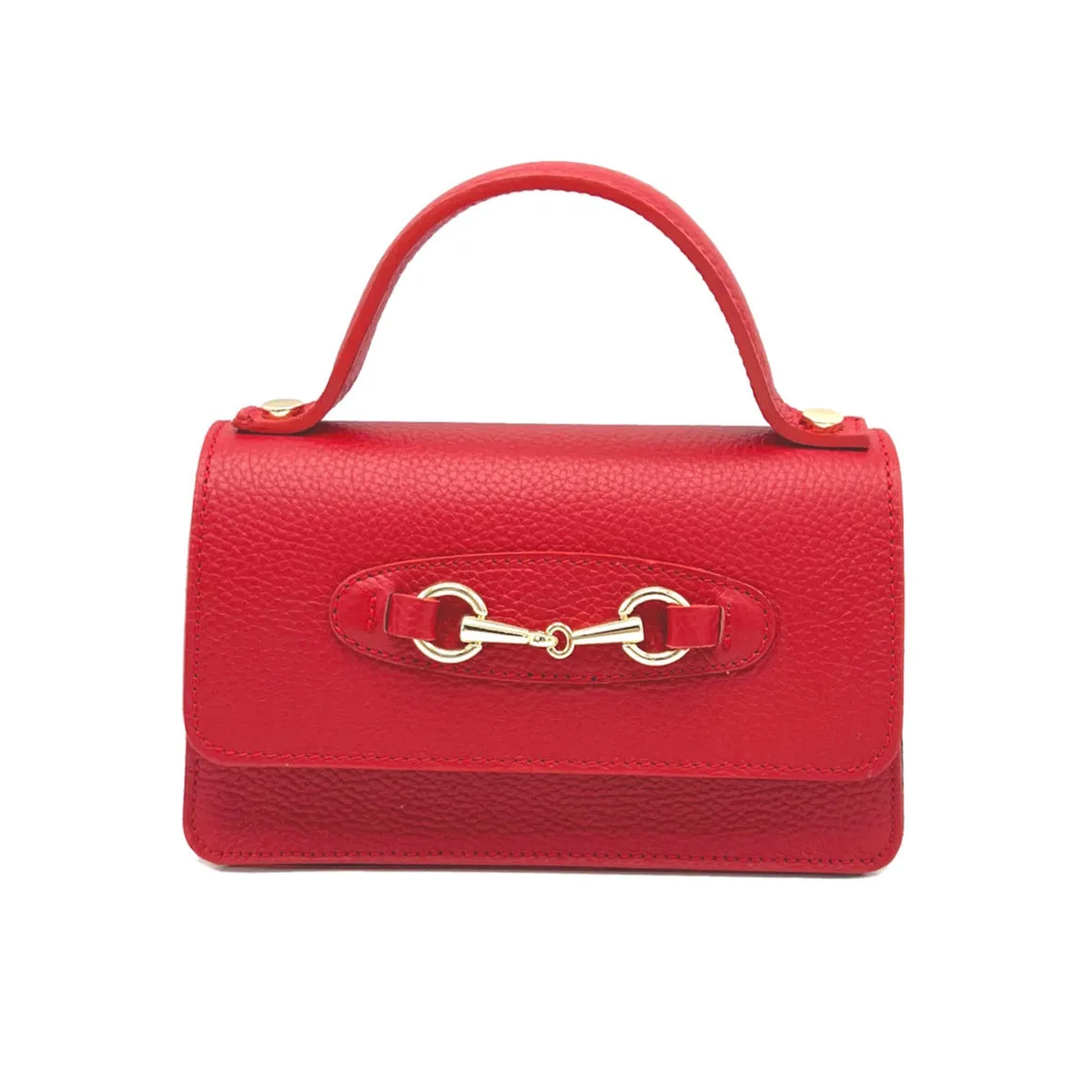Genuine leather handbag with chain, Made in Italy, art. 112569