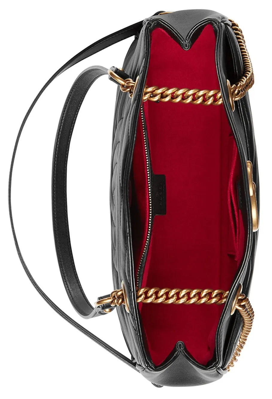 GG Marmont 2.0 Medium Quilted Shoulder Bag - (White, Red, Black)