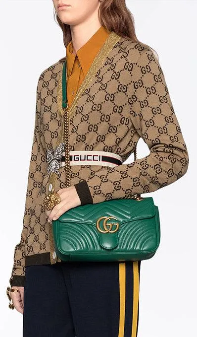 GG Marmont Matelass̩ Shoulder Bag - Black, Dusty Pink, Green