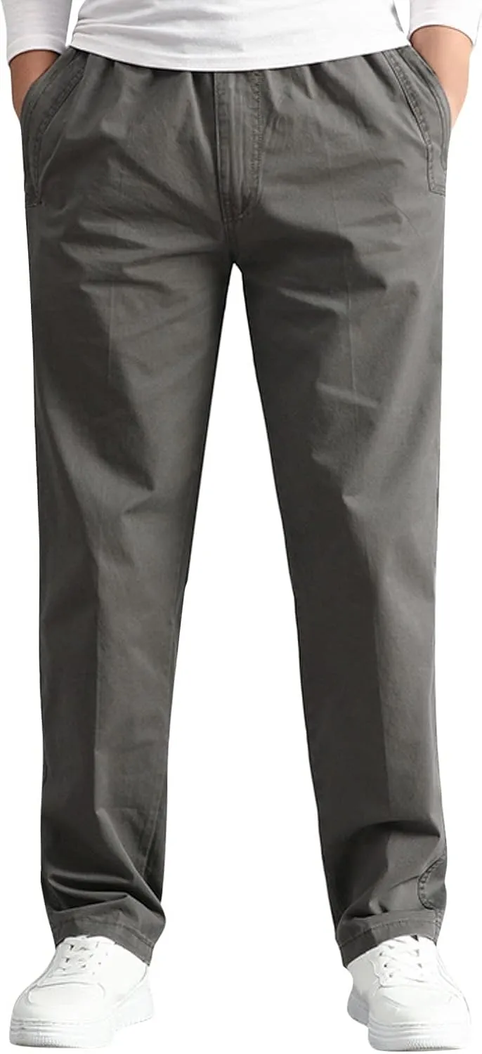 GIERIDUC Plaid Dress Pants for Men's Mens Work Trousers with Knee Pads Best Workout Pants for Men Corduroy Men's Pants Slim