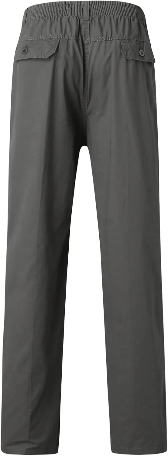 GIERIDUC Plaid Dress Pants for Men's Mens Work Trousers with Knee Pads Best Workout Pants for Men Corduroy Men's Pants Slim