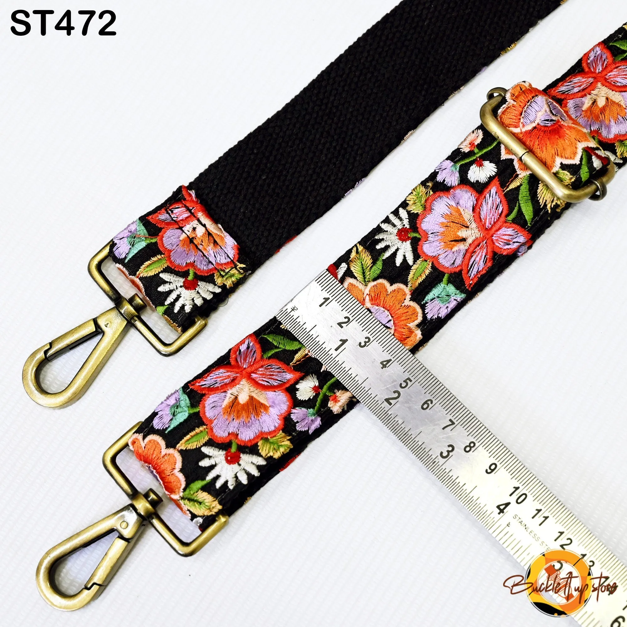Gift Canvas Sling Bag Strap Purse Strap Embroidery Custom Messenger Crossbody Strap Handbag Embroidered Replacement Strap Boho Guitar Strap