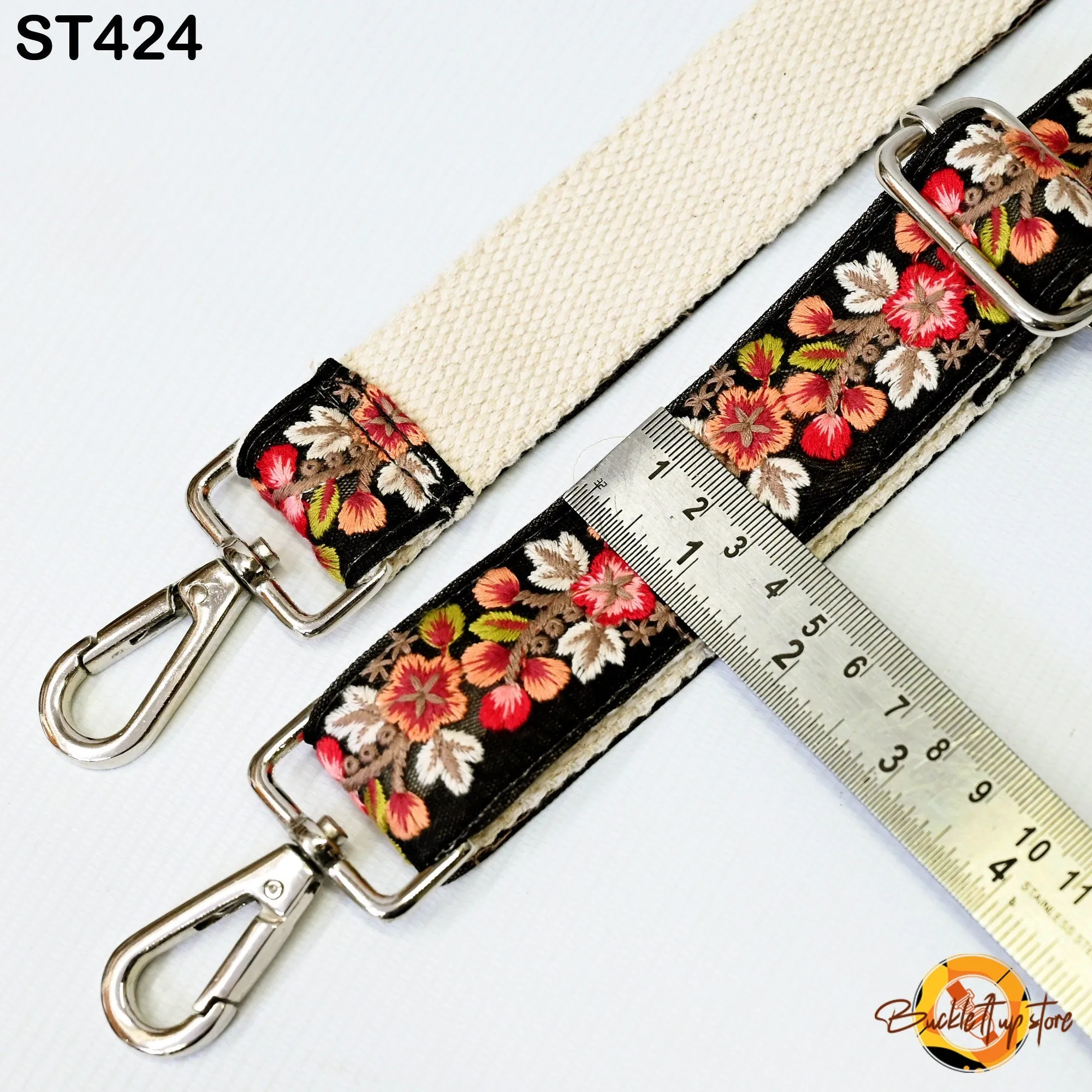 Gift for Dad Embroidered Messenger Bags Strap Crossbody Strap for Purses Boho  Embroidery Replacement Strap Boho Guitar Strap Handbag Strap