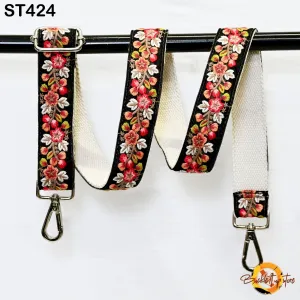 Gift for Dad Embroidered Messenger Bags Strap Crossbody Strap for Purses Boho  Embroidery Replacement Strap Boho Guitar Strap Handbag Strap