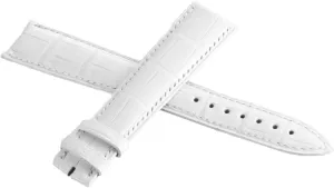 Girard Perregaux 20mm x 16mm White Leather Watch Band Strap