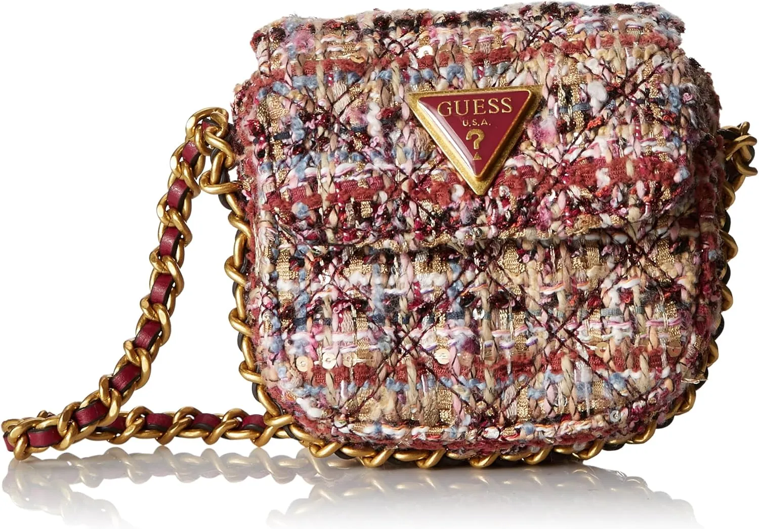 Giully Tweed Micro Mini Crossbody