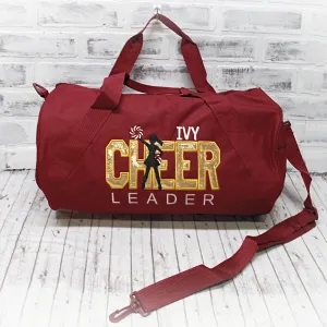 Gold Shimmer with Custom Color Cheer Tote or Duffle Bag