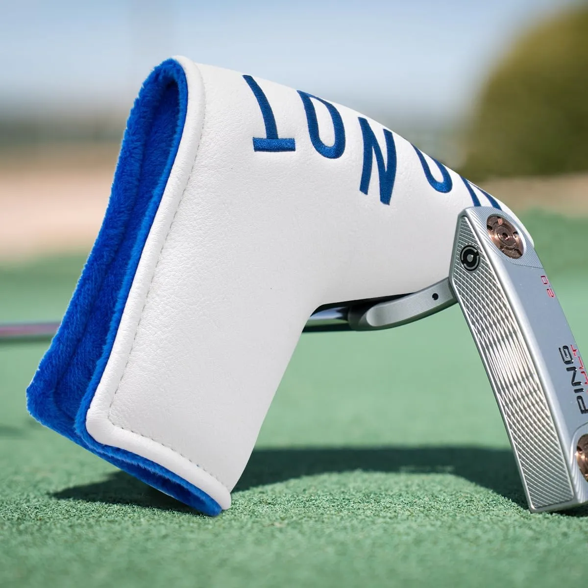 Golf Club Head Covers Funny Mallet Putter Cover with Strong Magnetic Headcovers Fits Most Putters Scotty Cameron, Taylormade, Odyssey, Callaway Mallet Putter Headcover