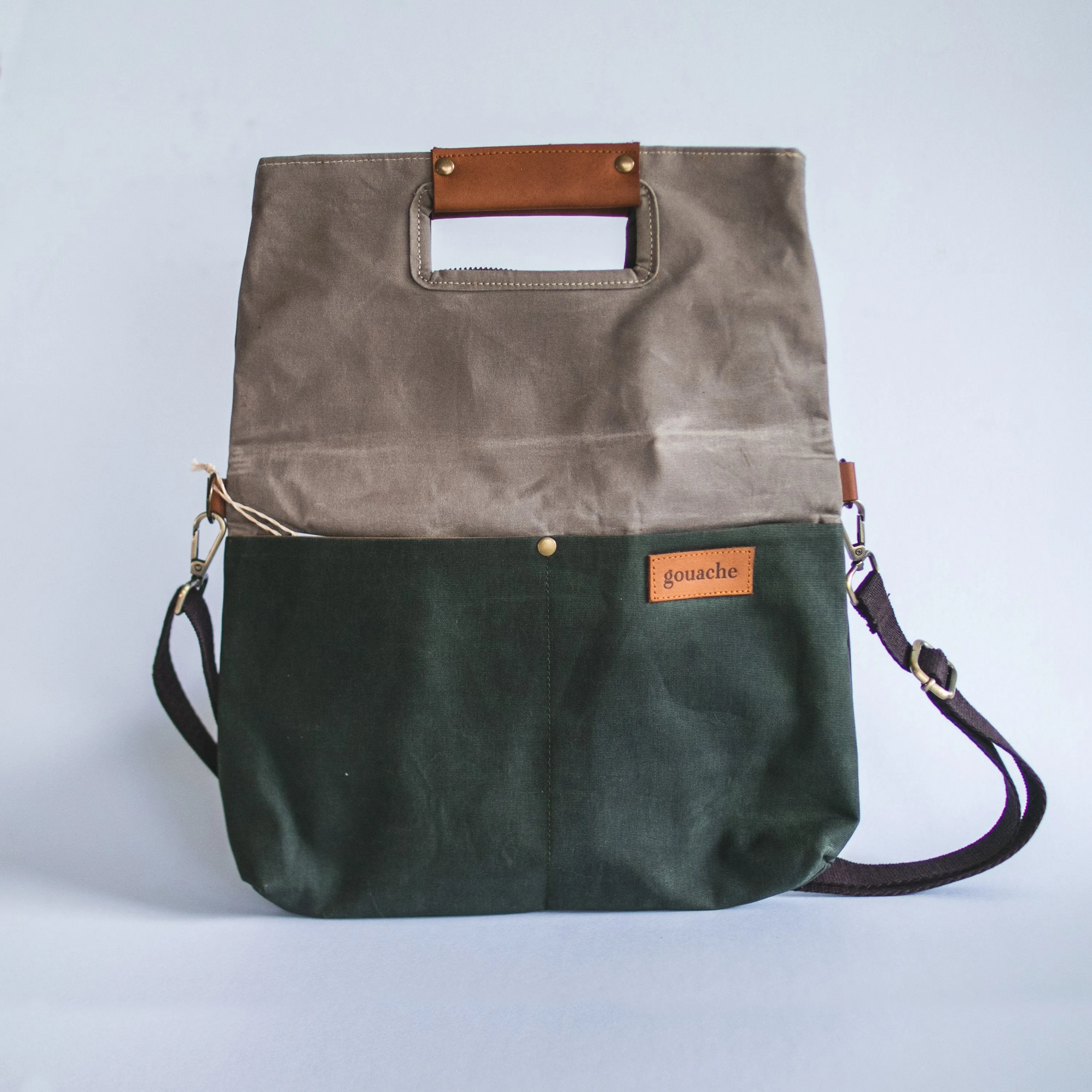 Gouache Sawyer Waxed Canvas 3-Way Bag