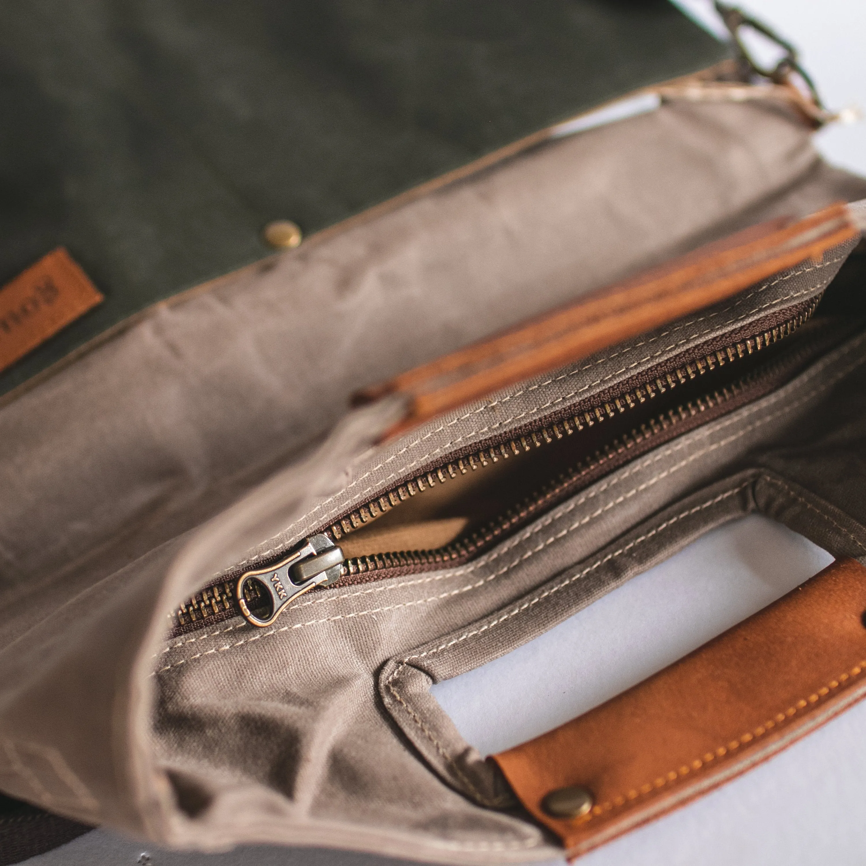 Gouache Sawyer Waxed Canvas 3-Way Bag
