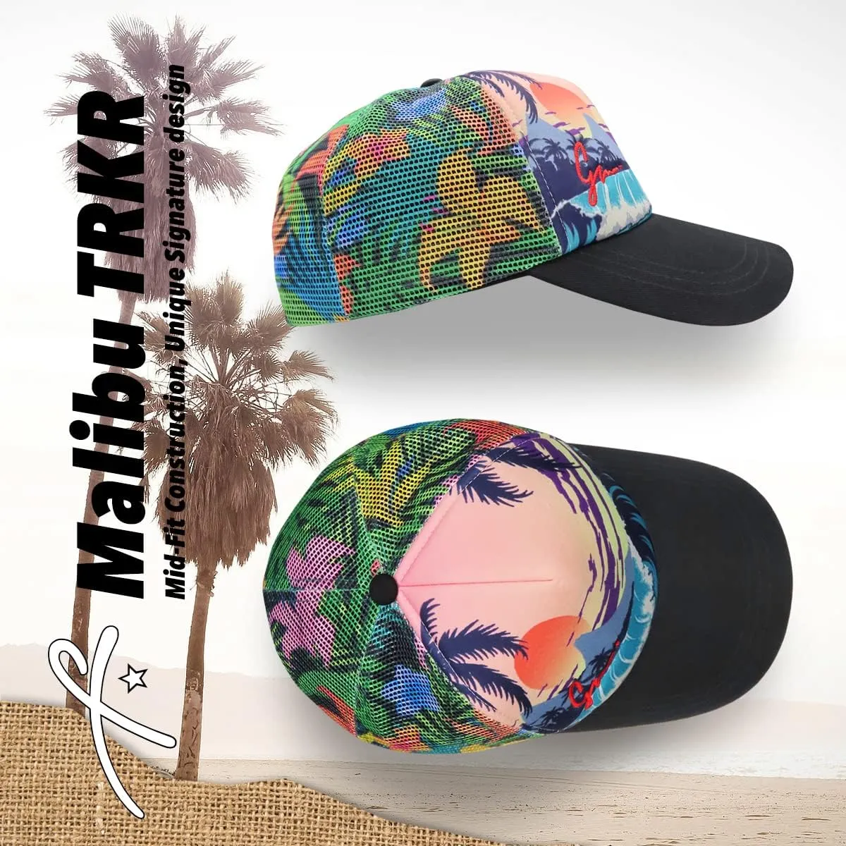 Grace Folly Foam Trucker Hat Snapback Mesh Baseball Cap for Men or Women