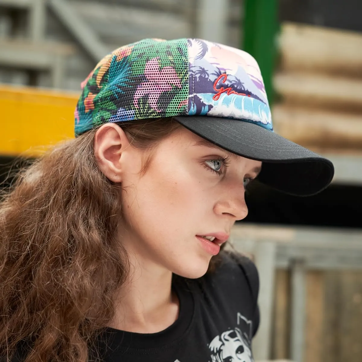 Grace Folly Foam Trucker Hat Snapback Mesh Baseball Cap for Men or Women