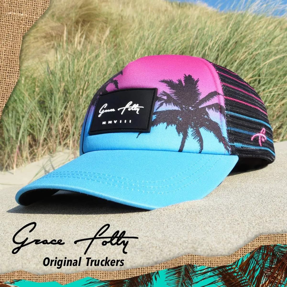 Grace Folly Foam Trucker Hat Snapback Mesh Baseball Cap for Men or Women