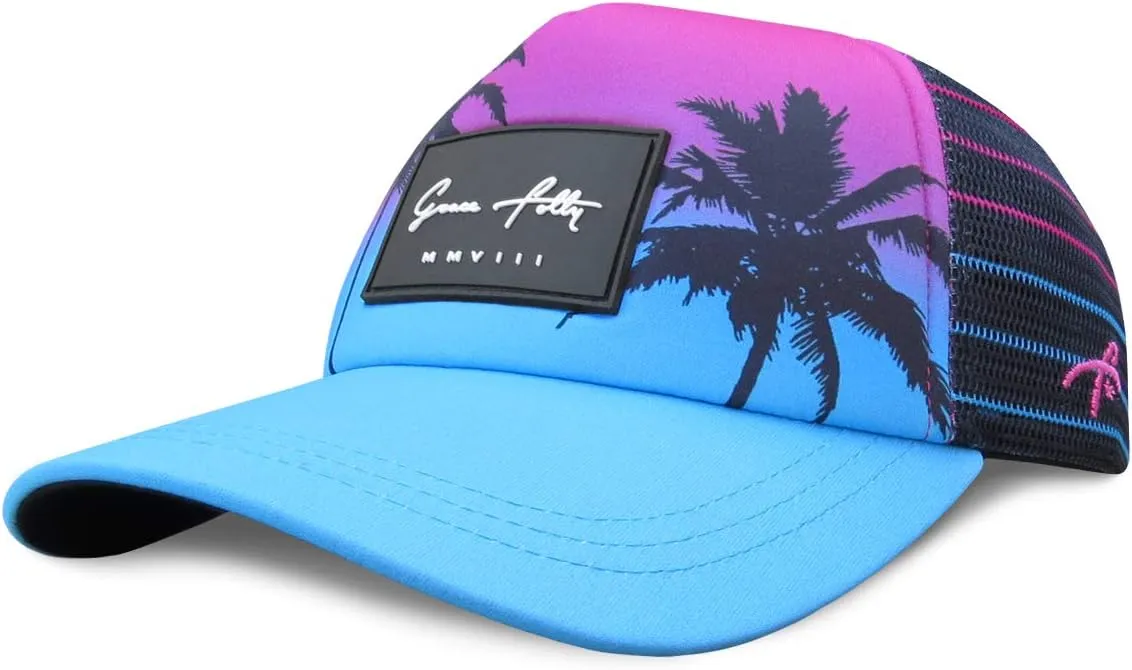 Grace Folly Foam Trucker Hat Snapback Mesh Baseball Cap for Men or Women
