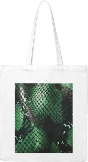Green Snakeskin Large Canvas Tote Bag Cute Travel Shoulder Bag Reusable Washable Shopping Grocery Bags For Women Men