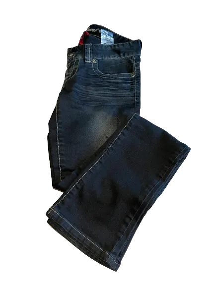 GUESS Dark Denim Distressed Daredevil Skinny Leg