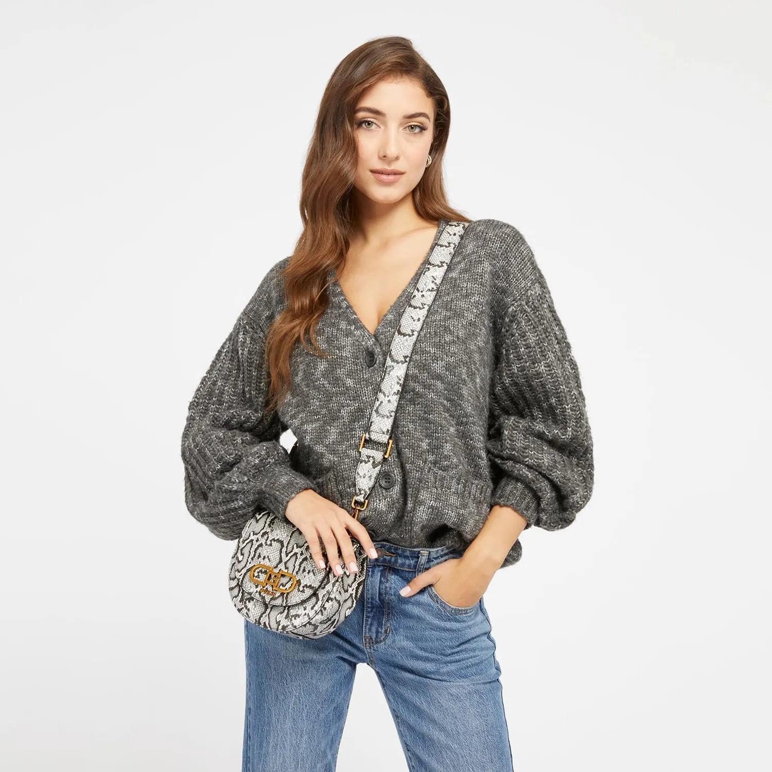 GUESS Fleet Mini Saddle Crossbody