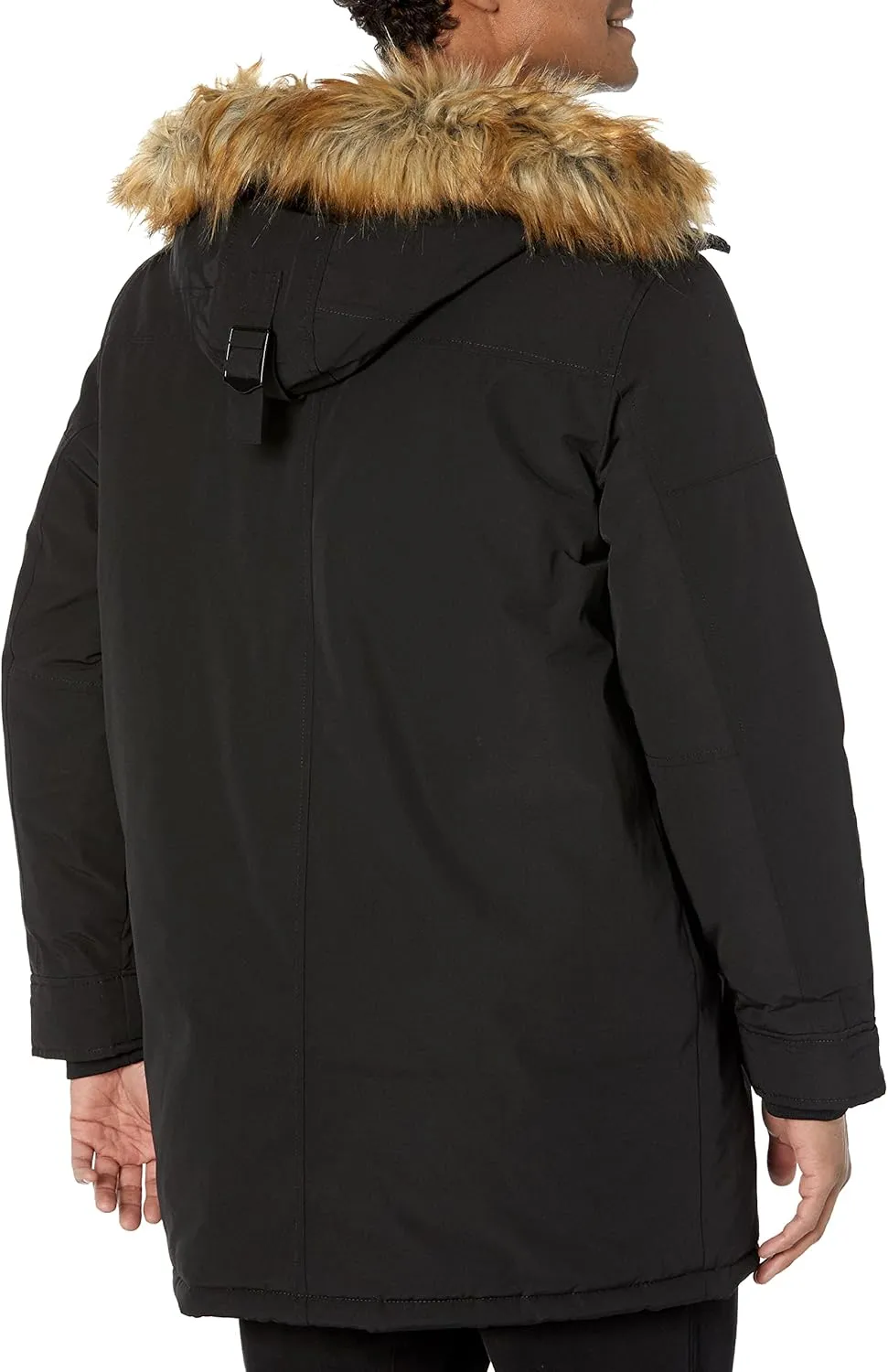 GUESS Men's Heavyweight Hooded Parka Jacket with Removable Faux Fur Trim
